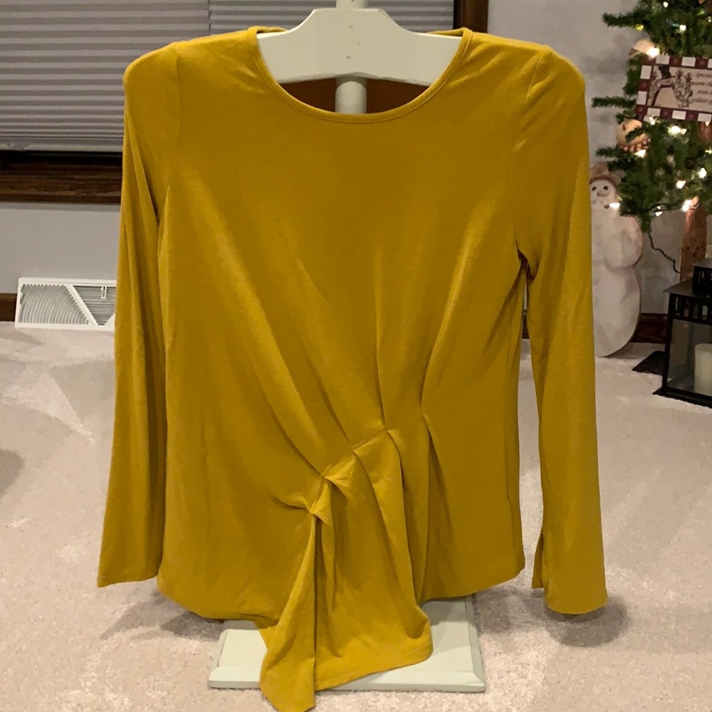 Mustard tunic like top